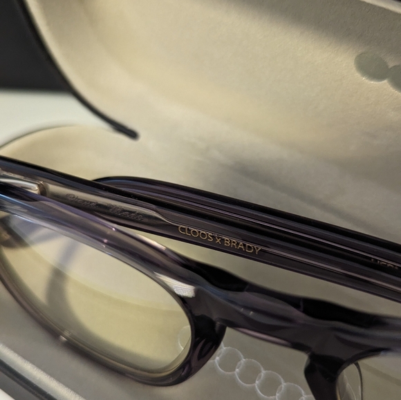 HERMOSA Christopher Cloos x Tom Brady Blue Light Glasses, Grey Tonic, No Bar NIB - Picture 3 of 9